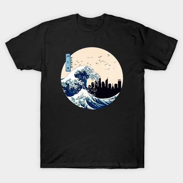 Perth Kanagawa Wave T-Shirt by Ferrazi